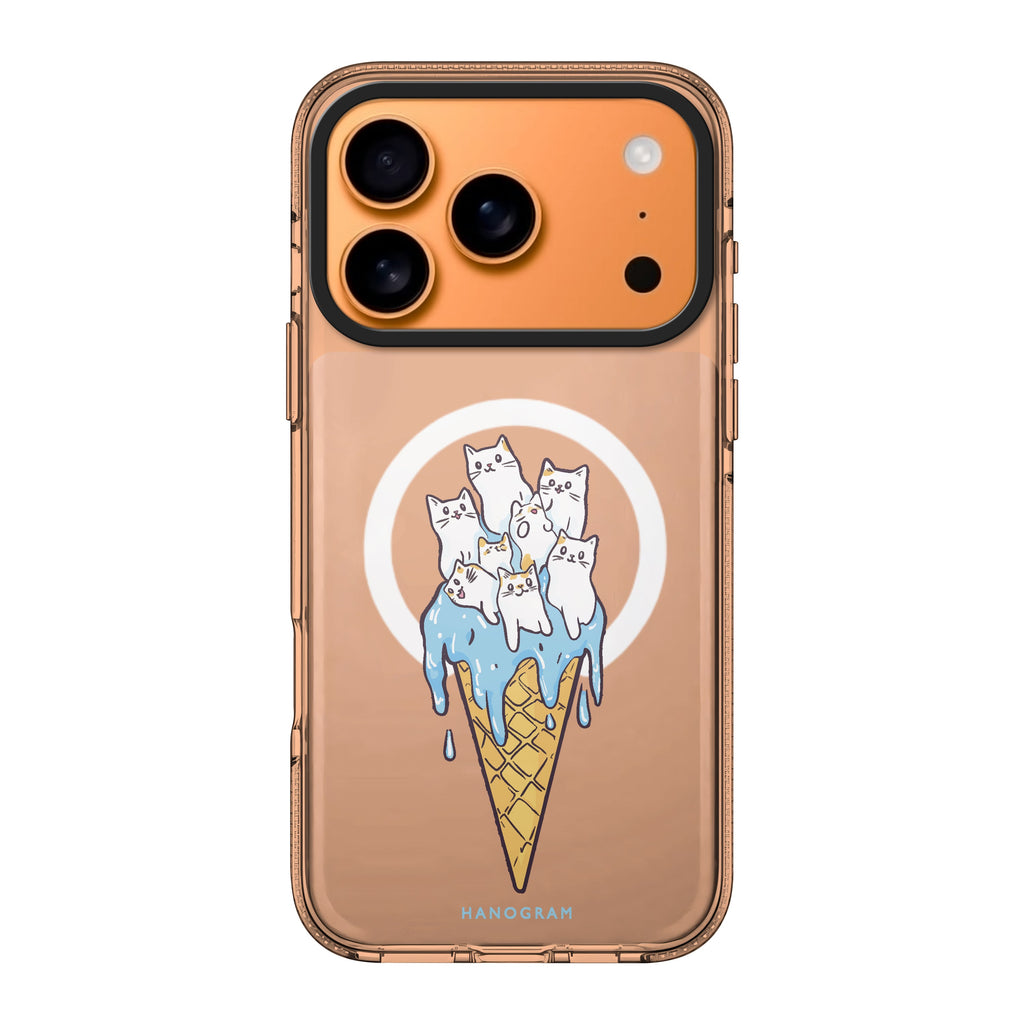 Meow Melt cat animal cute iPhone 17 Pro Max ultra clear case