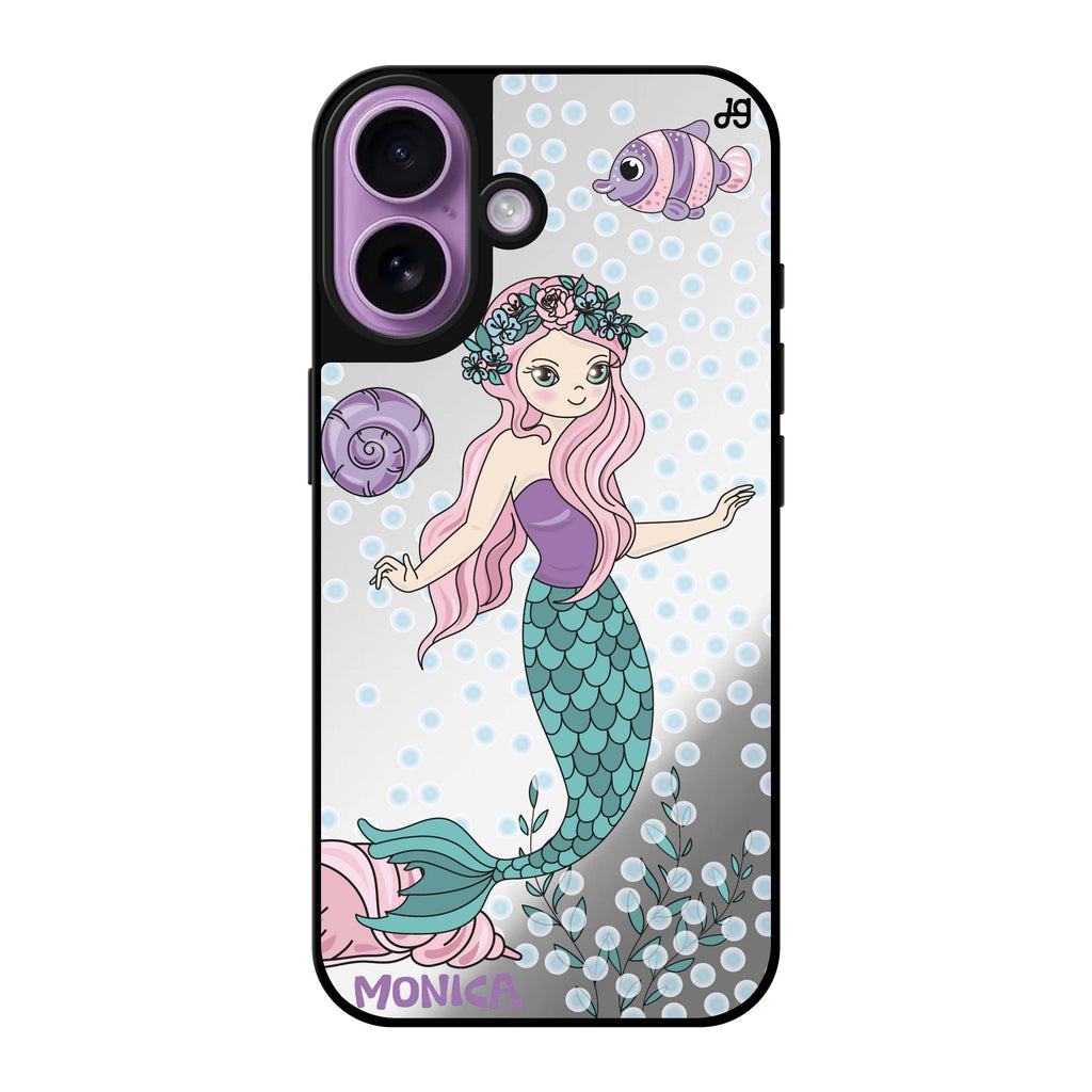 Reflective iPhone 16 Mirror Case –Mermaids Design