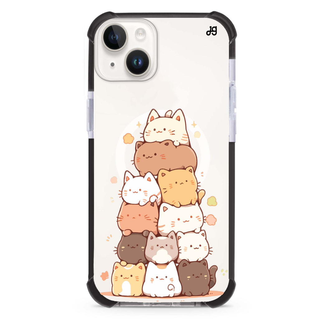 Kitty Cluster iPhone 13 Mini MagSafe Compatible Ultra Shockproof Case