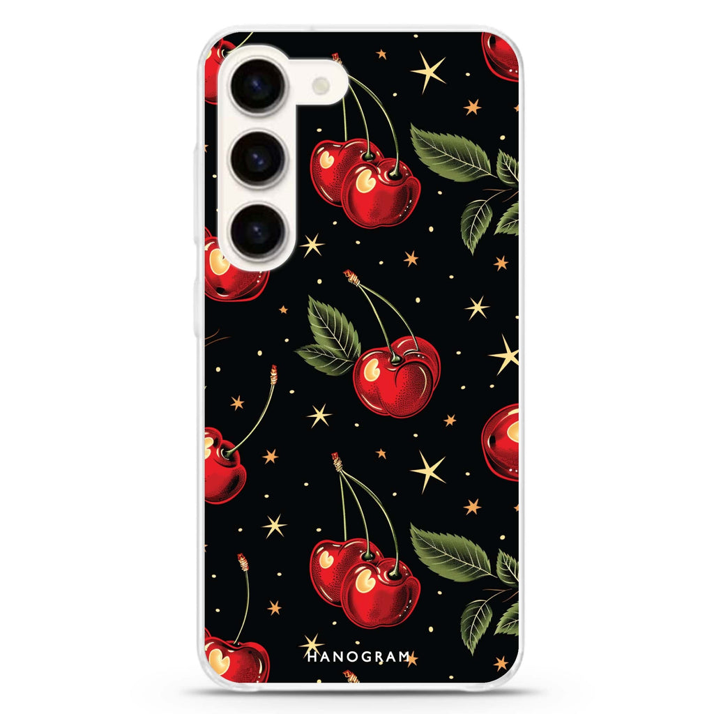 Cherry Harmony Galaxy S22+ Ultra Clear Case