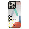 Memphis Monogram sleek reflective design iPhone 16/15/14 Pro Max & Pro mirror case