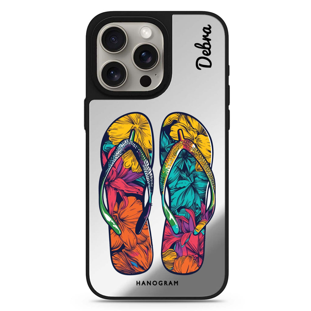 Beach Walkers personalized name MagSafe mirror case for iPhone 16/15/14 Pro Max and Pro, main view