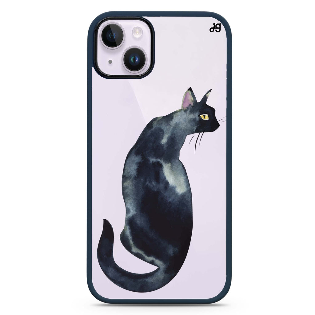 Watercolour Cat iPhone 15 Impact Guard Bumper Case