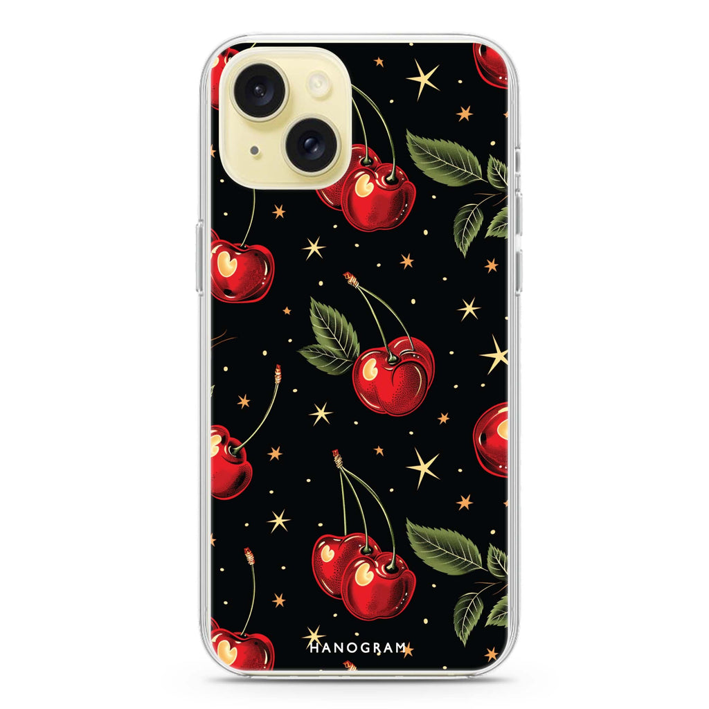 Cherry Harmony iPhone 15 Plus MagSafe Compatible Ultra Clear Case
