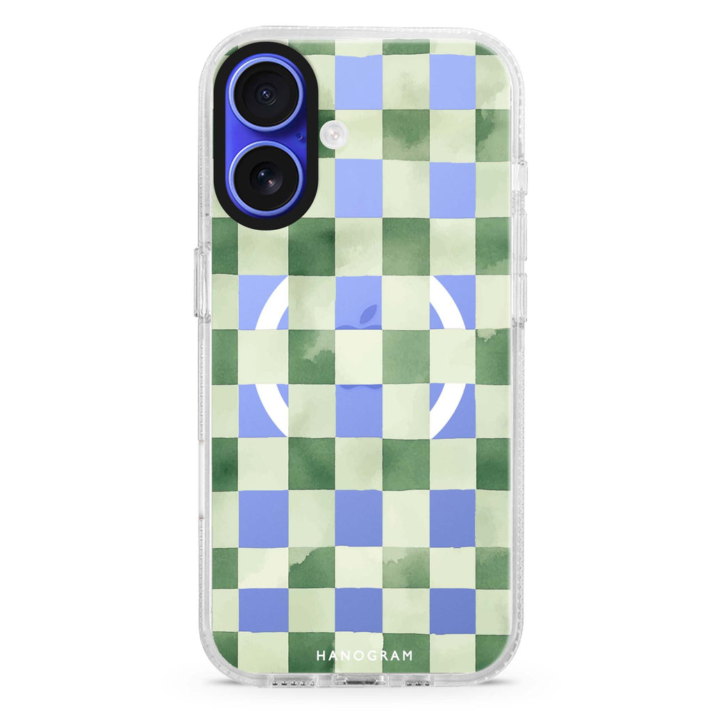 Meadow Checks MagSafe Compatible Ultra Clear Case