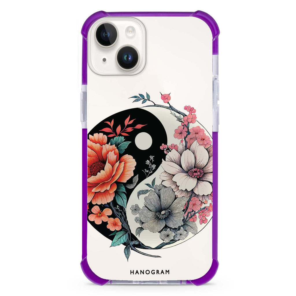 Floral & Tai Chi iPhone 15 Plus Ultra Shockproof Case