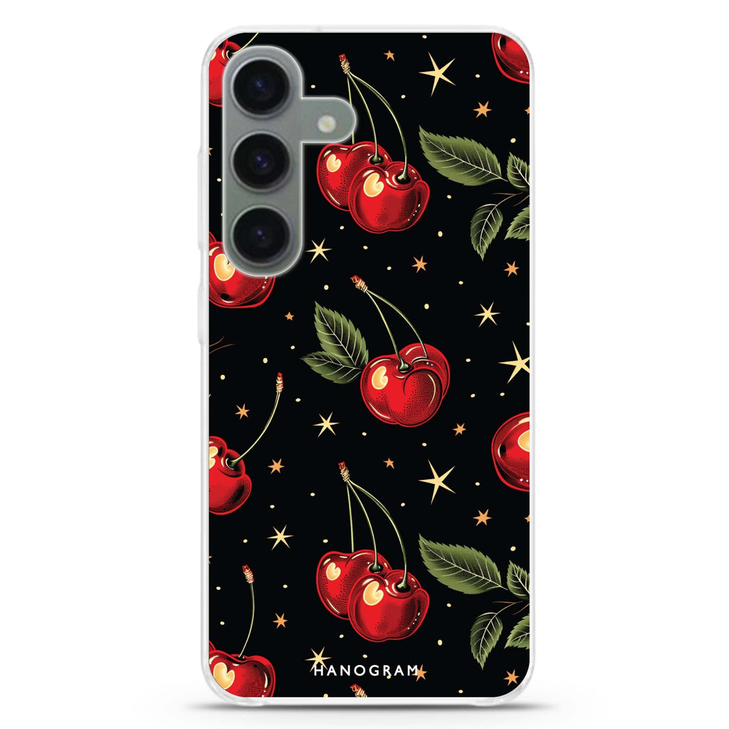 Cherry Harmony Galaxy A55 Ultra Clear Case