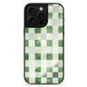 Meadow Checks iPhone sleek reflective design iPhone 16/15/14 Pro Max & Pro mirror case