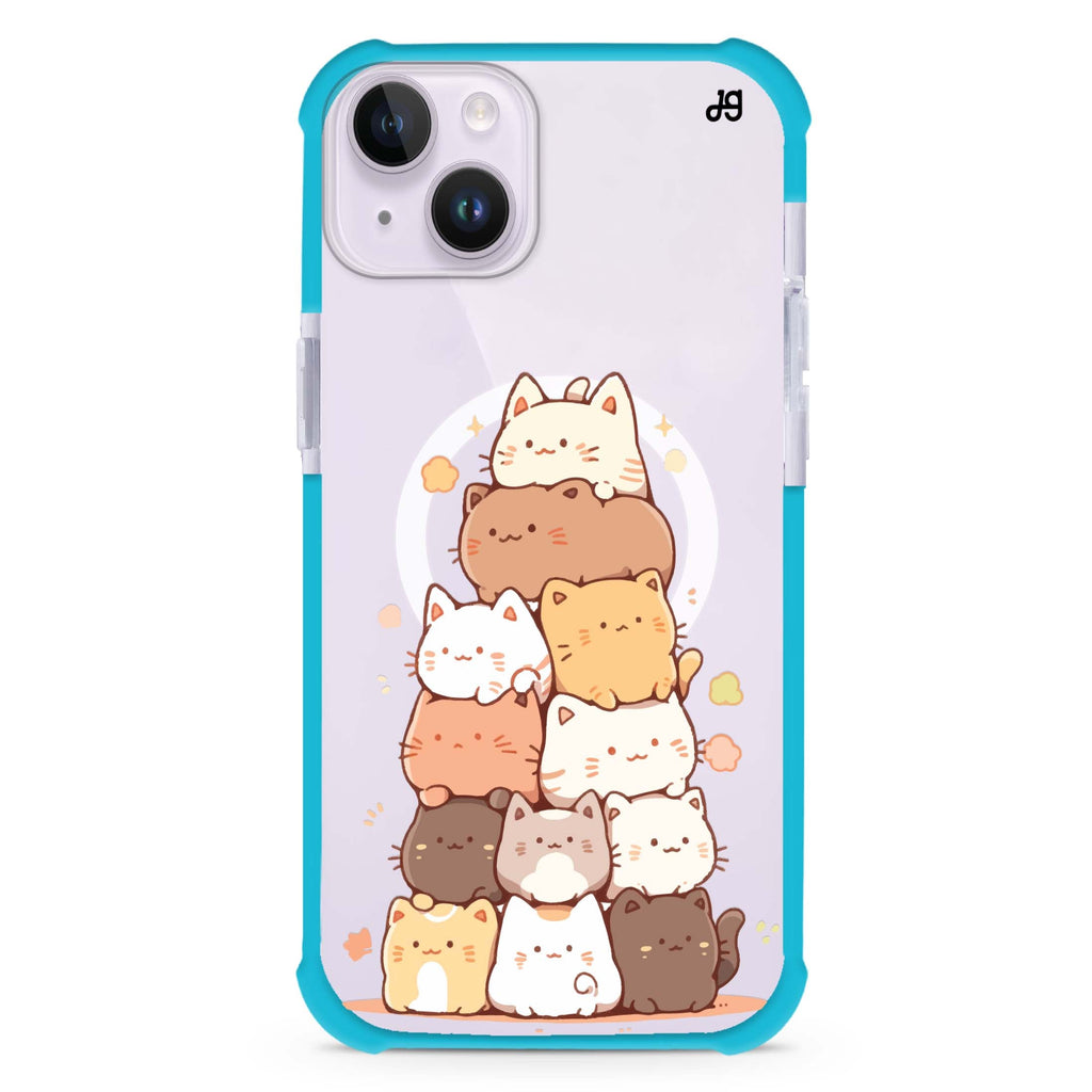 Kitty Cluster iPhone 15 Plus MagSafe Compatible Ultra Shockproof Case