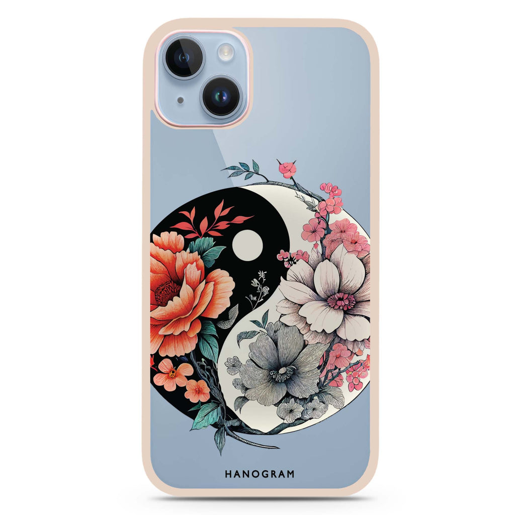 Floral & Tai Chi iPhone 15 Plus Impact Guard Bumper Case