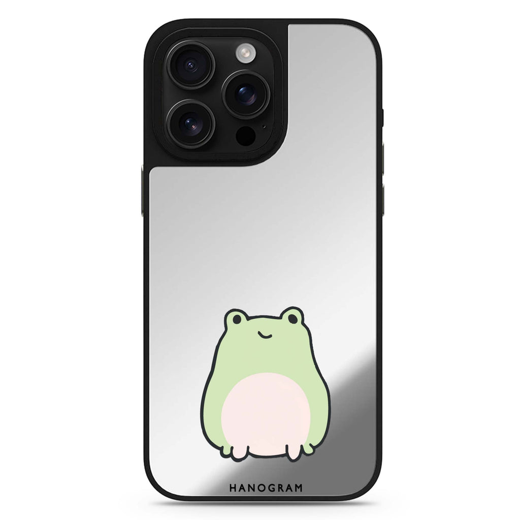 Pastel Froggie MagSafe compatible mirror case for iPhone 16/15/14 Pro Max and Pro, main view