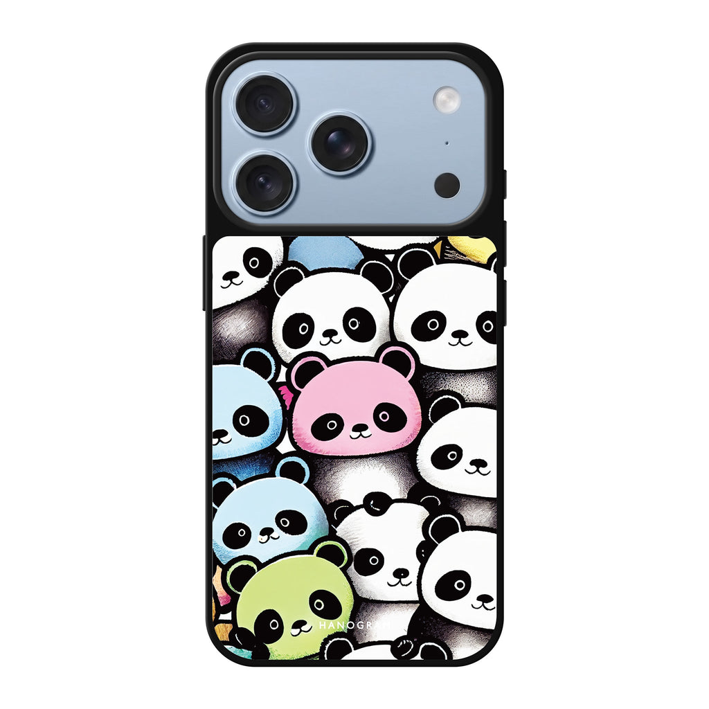 Cute Pandas panda animal cute iPhone 18 Pro Max mirror case