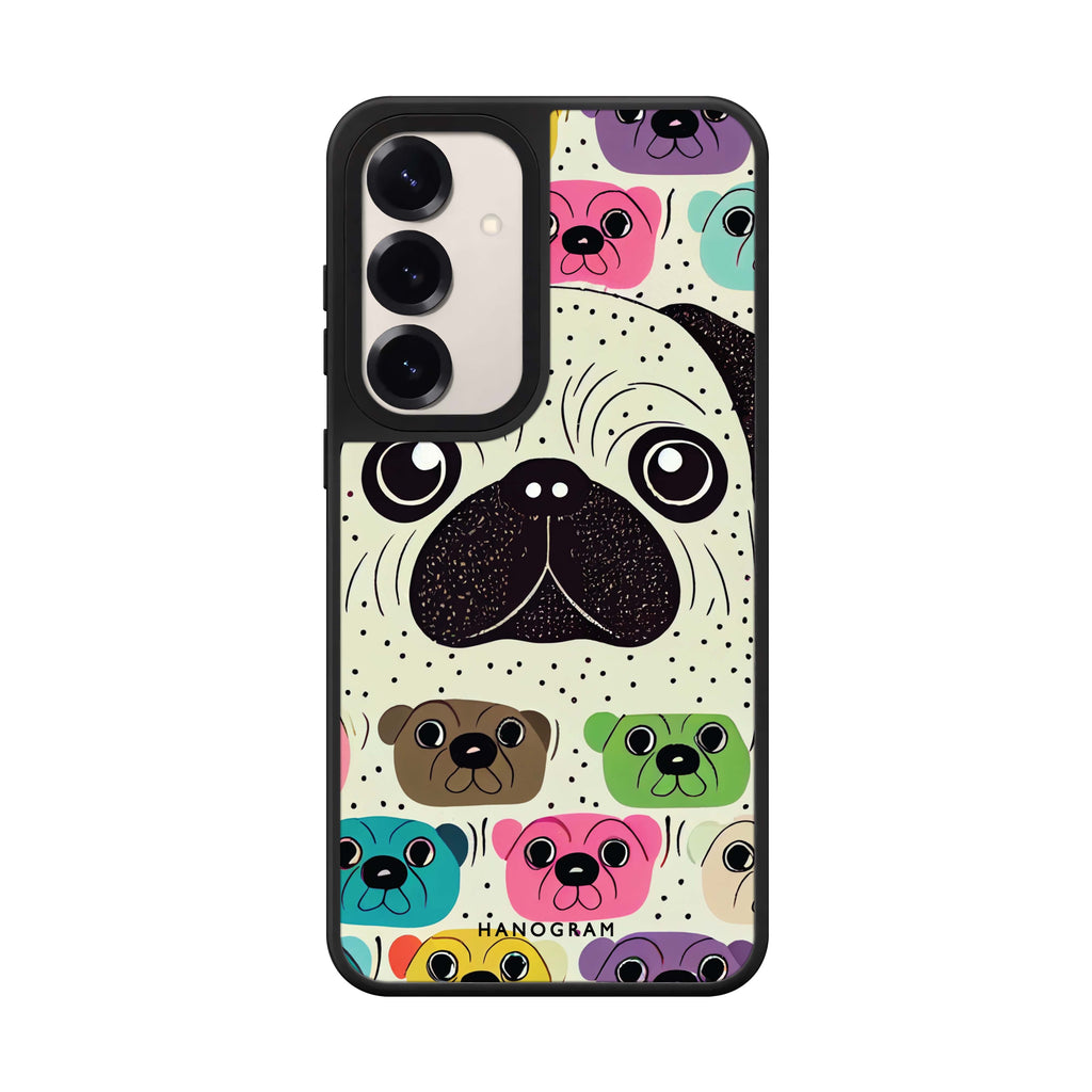 Pug Face Samsung Galaxy mirror case front view