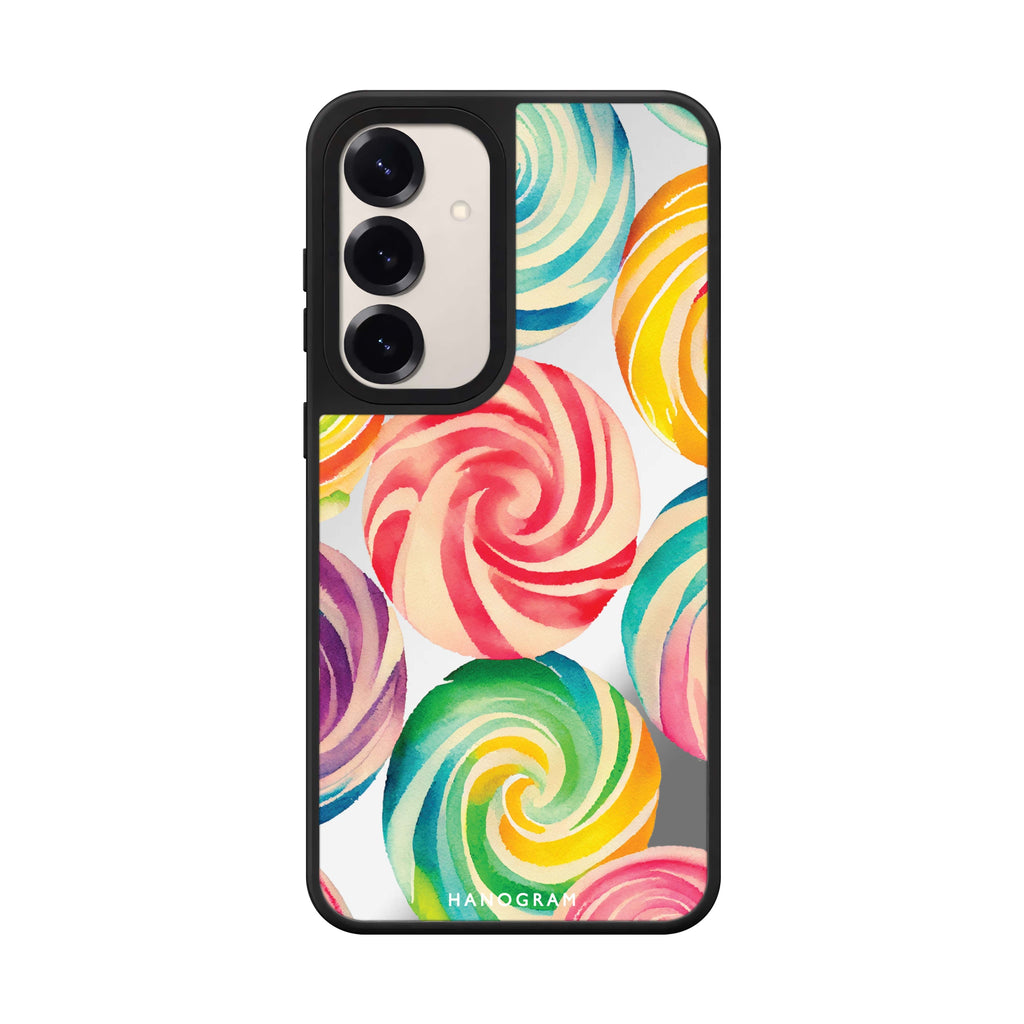 Abstract Candy Samsung Galaxy mirror case front view