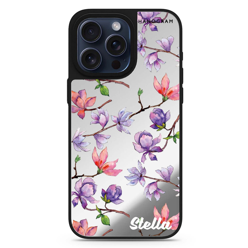 Colour in Spring personalized name MagSafe mirror case for iPhone 16/15/14 Pro Max and Pro, main view