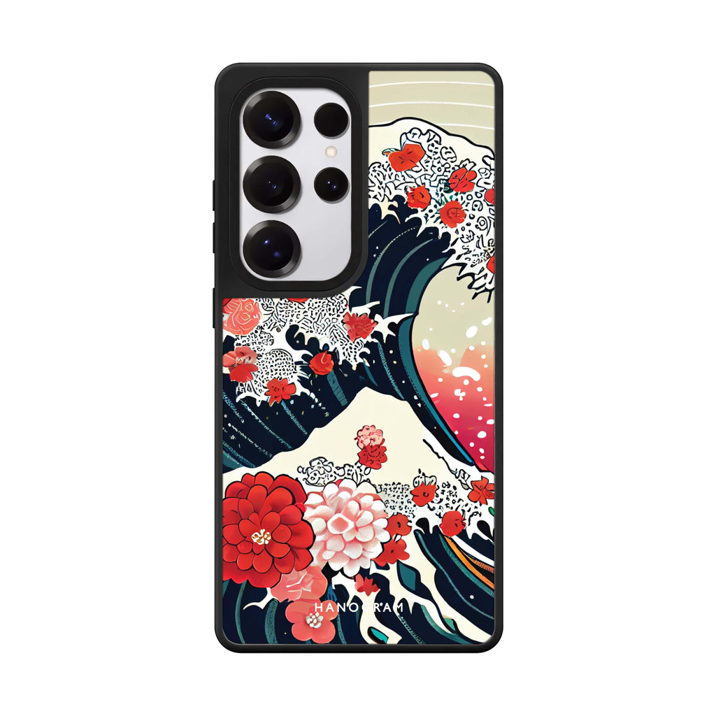 Waves & Flowers Mirror Case