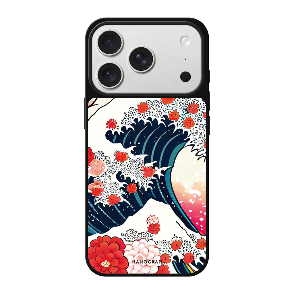 Waves & Flowers flower wave floral nature iPhone 18 Pro Max mirror case