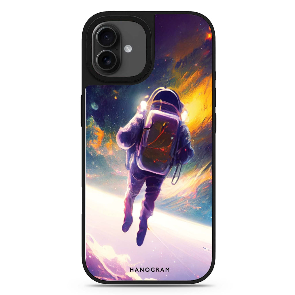 Flying Astronaut iPhone 17 mirror case
