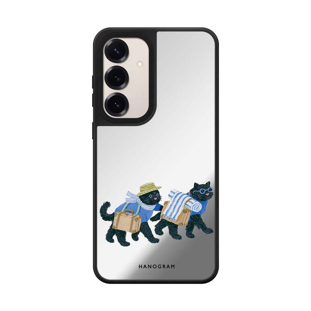 Whiskers on Holiday Samsung Galaxy Mirror Case - product image 1