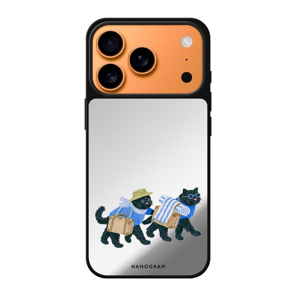 Whiskers on Holiday iPhone 17 Pro Max Mirror Case - design view 1