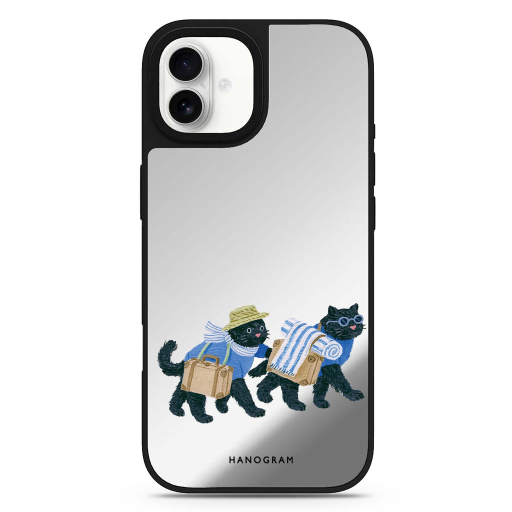 Whiskers on Holiday iPhone 17 Mirror Case - View 1