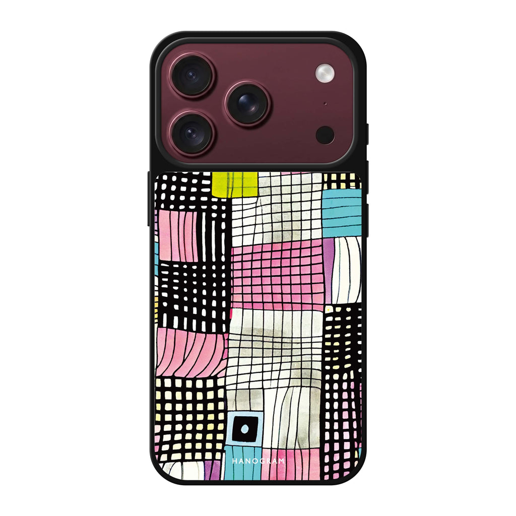 Abstract Checked Pattern abstract pattern iPhone 18 Pro Max mirror case