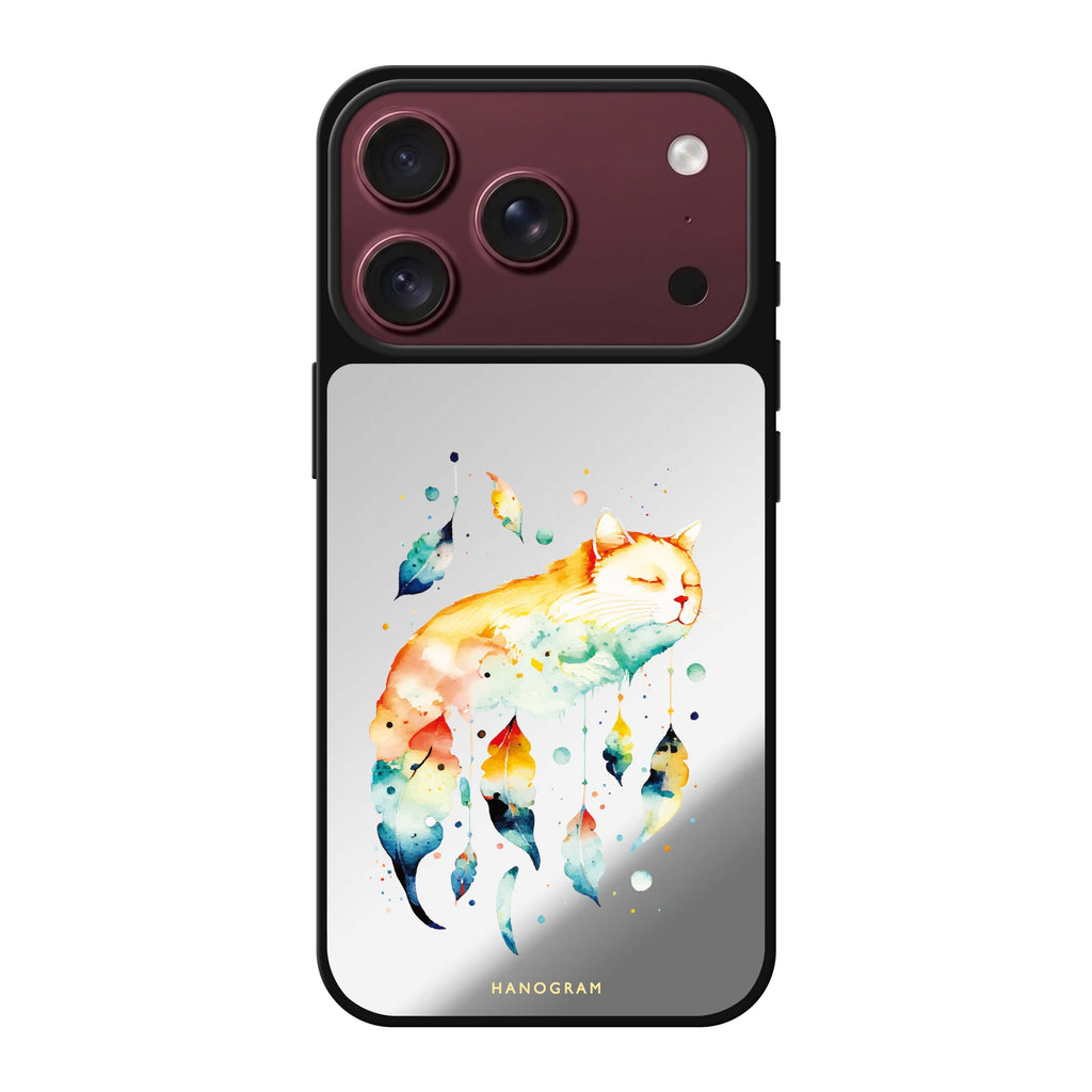 A Dream Cat cat animal whimsical iPhone 18 Pro Max mirror case