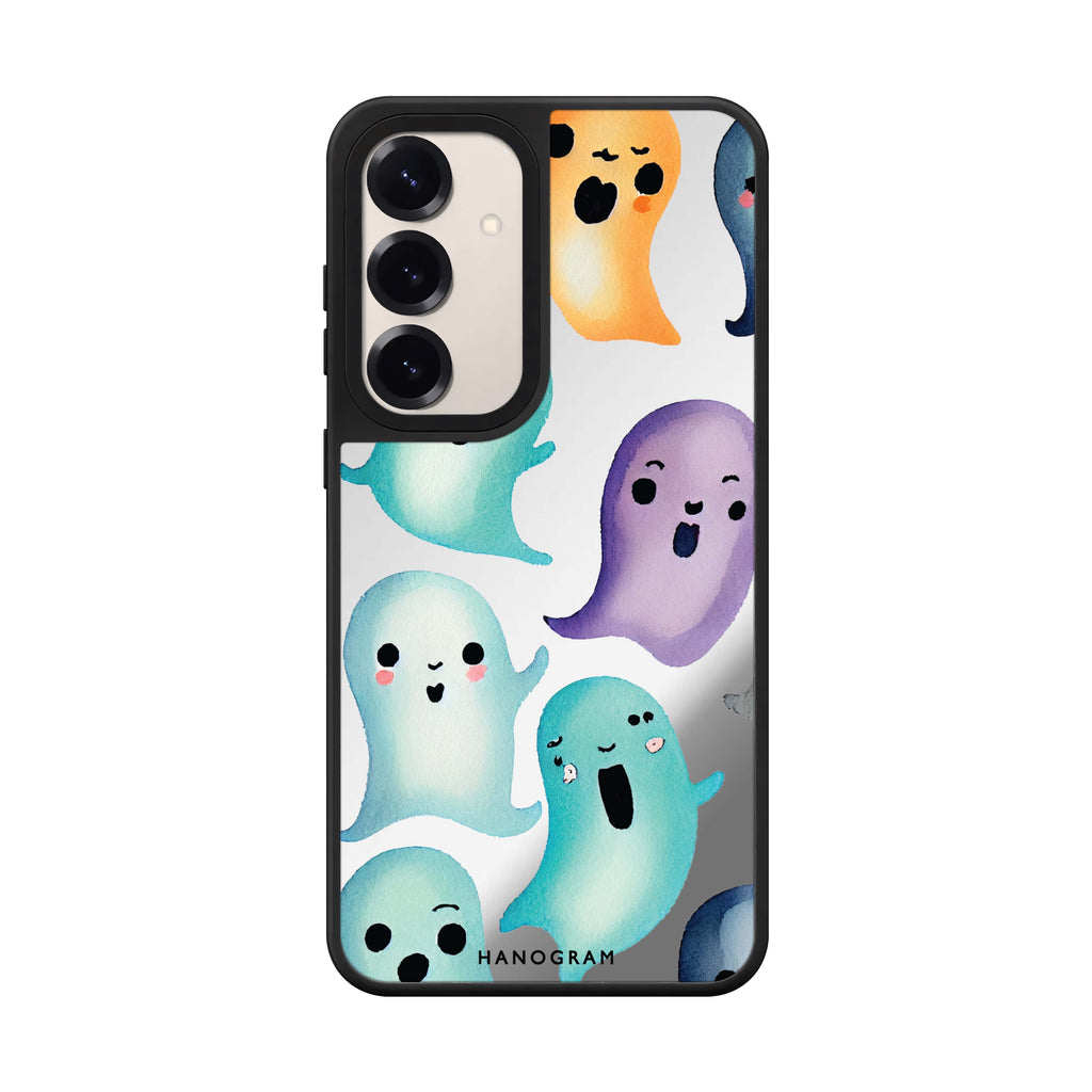 Cute Ghost Samsung Galaxy mirror case front view