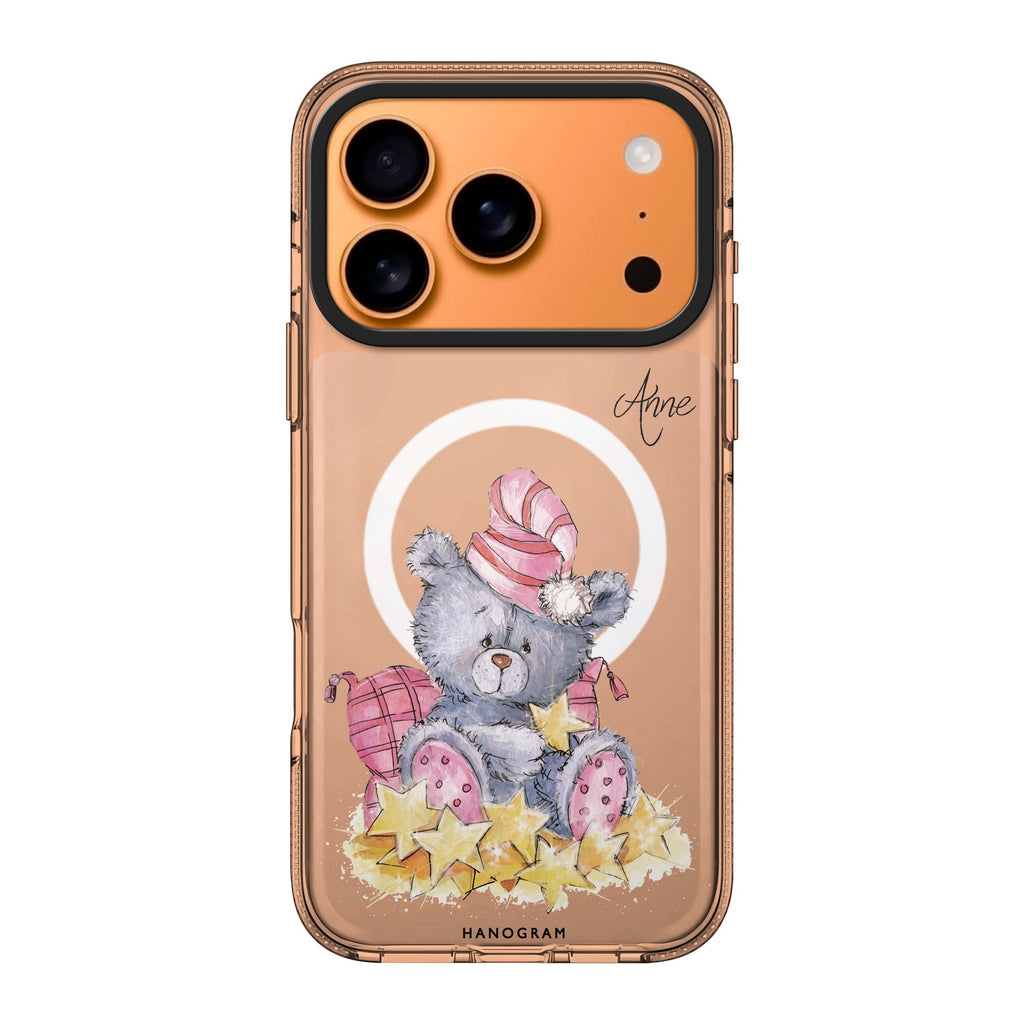 Star Bear personalized name bear star animal celestial iPhone 17 Pro Max ultra clear case