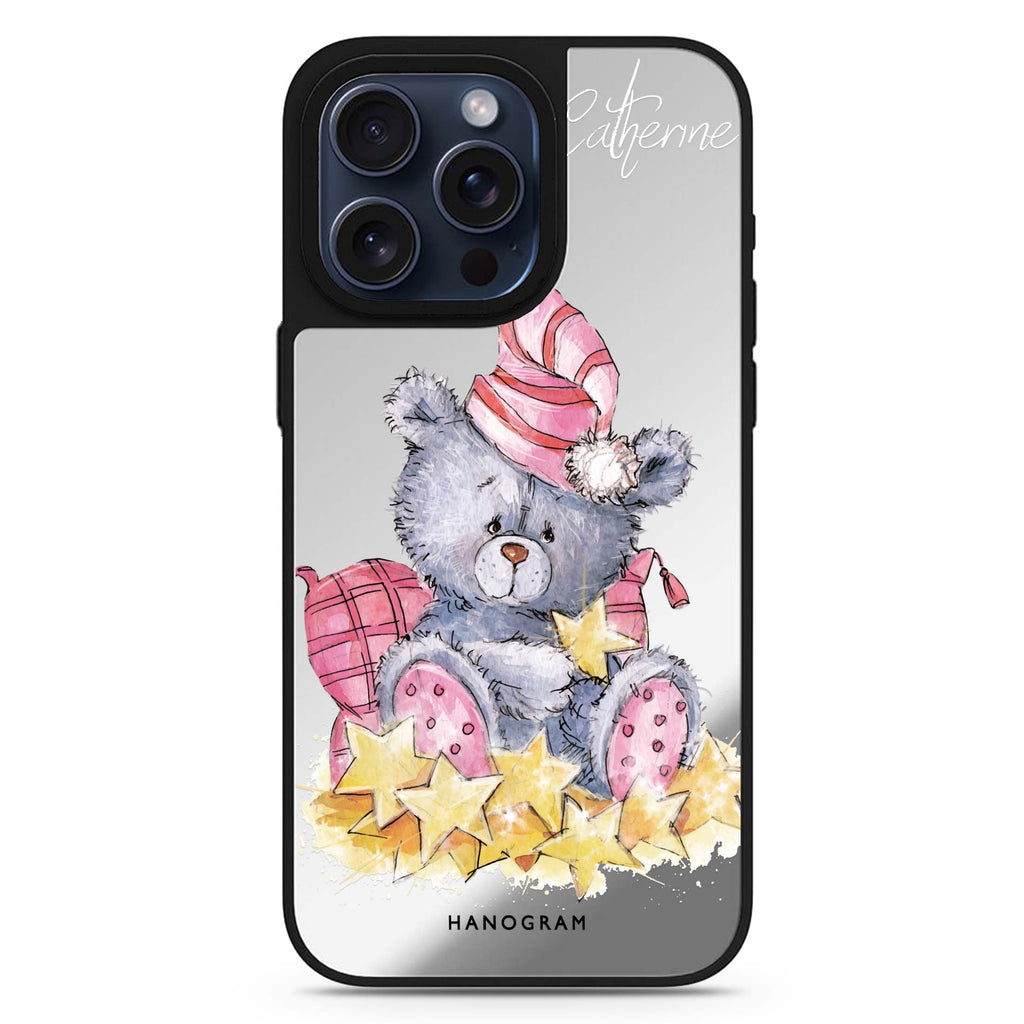 Star Bear personalized name MagSafe mirror case for iPhone 16/15/14 Pro Max and Pro, main view