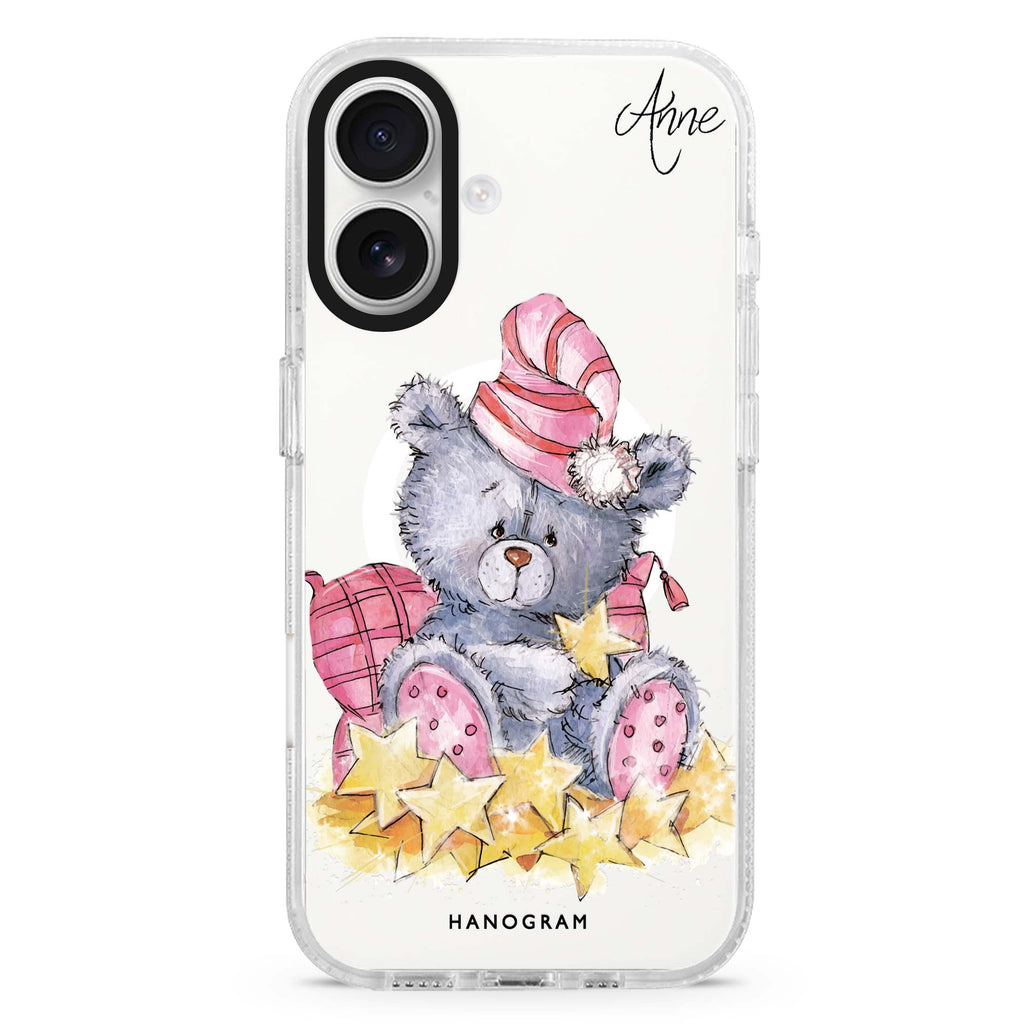 Star Bear MagSafe Compatible iPhone 16 Ultra Clear Case - Personalized and Stylish Protection