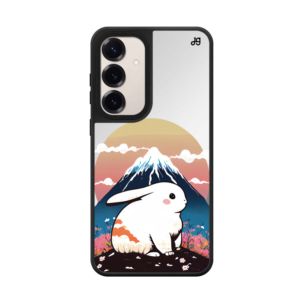 Travel Rabbit Samsung Galaxy mirror case front view