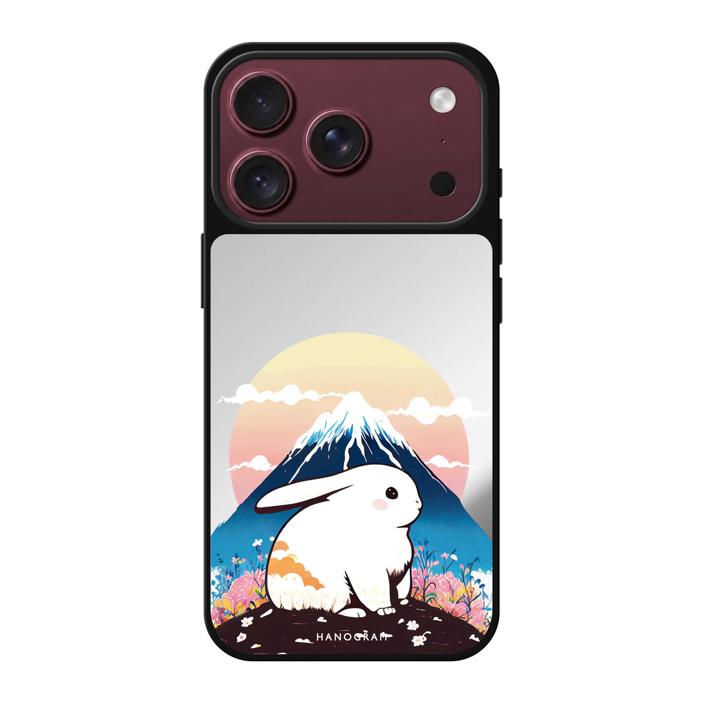 Travel Rabbit bunny animal travel iPhone 18 Pro Max mirror case