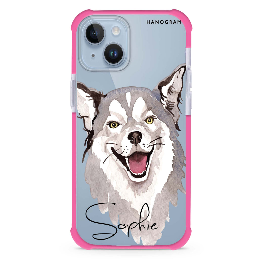 Border Collie iPhone 15 Plus MagSafe Compatible Ultra Shockproof Case