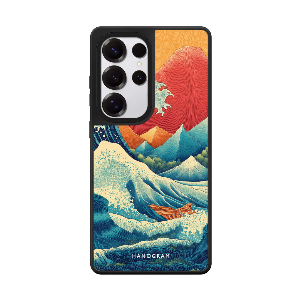 Rising Waves Mirror Case