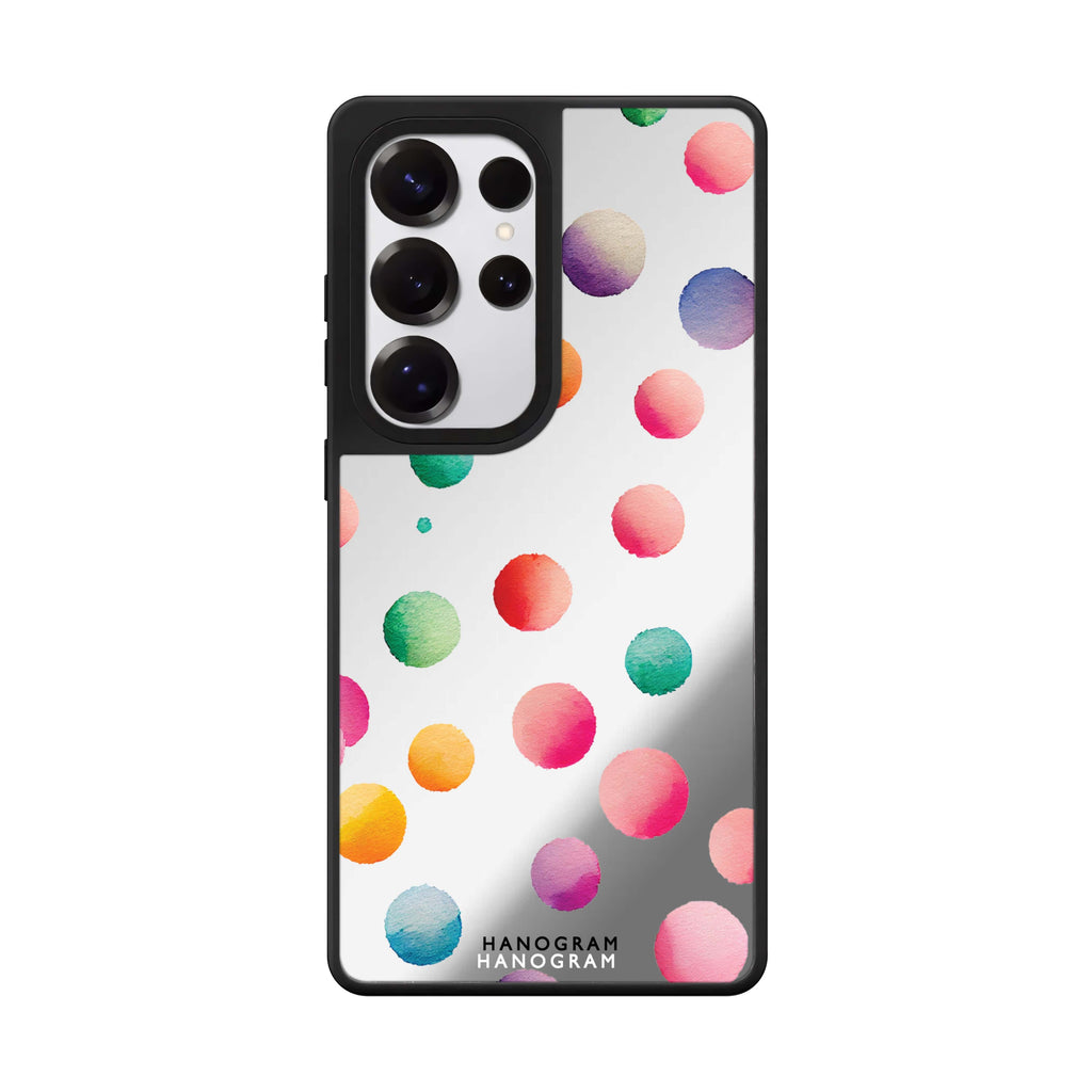 Watercolour Polka Dot Mirror Case