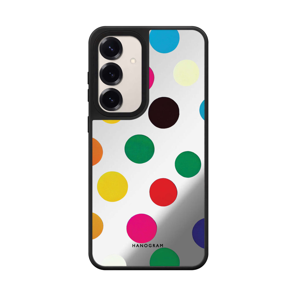 Polka Dot Pattern Samsung Galaxy mirror case front view