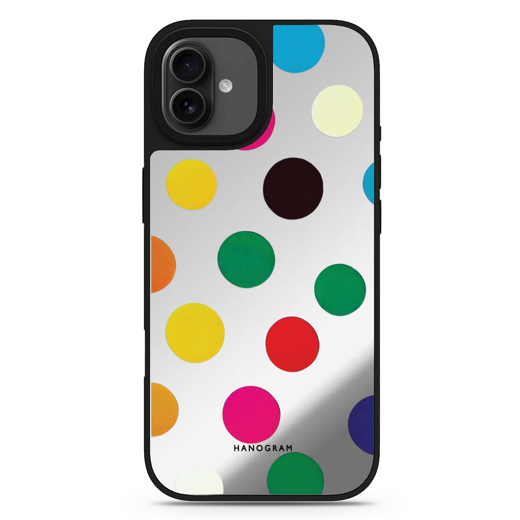 Polka Dot Pattern iPhone 17 mirror case