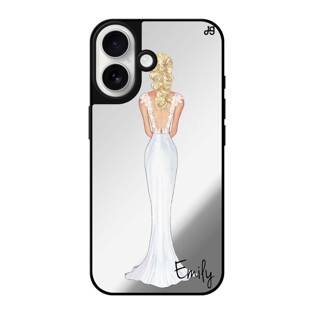 Reflective iPhone 16 Mirror Case –Bride Moment I Design
