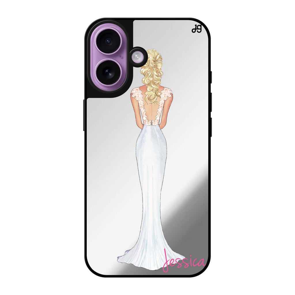 Reflective iPhone 16 Mirror Case –Bride Moment I Design