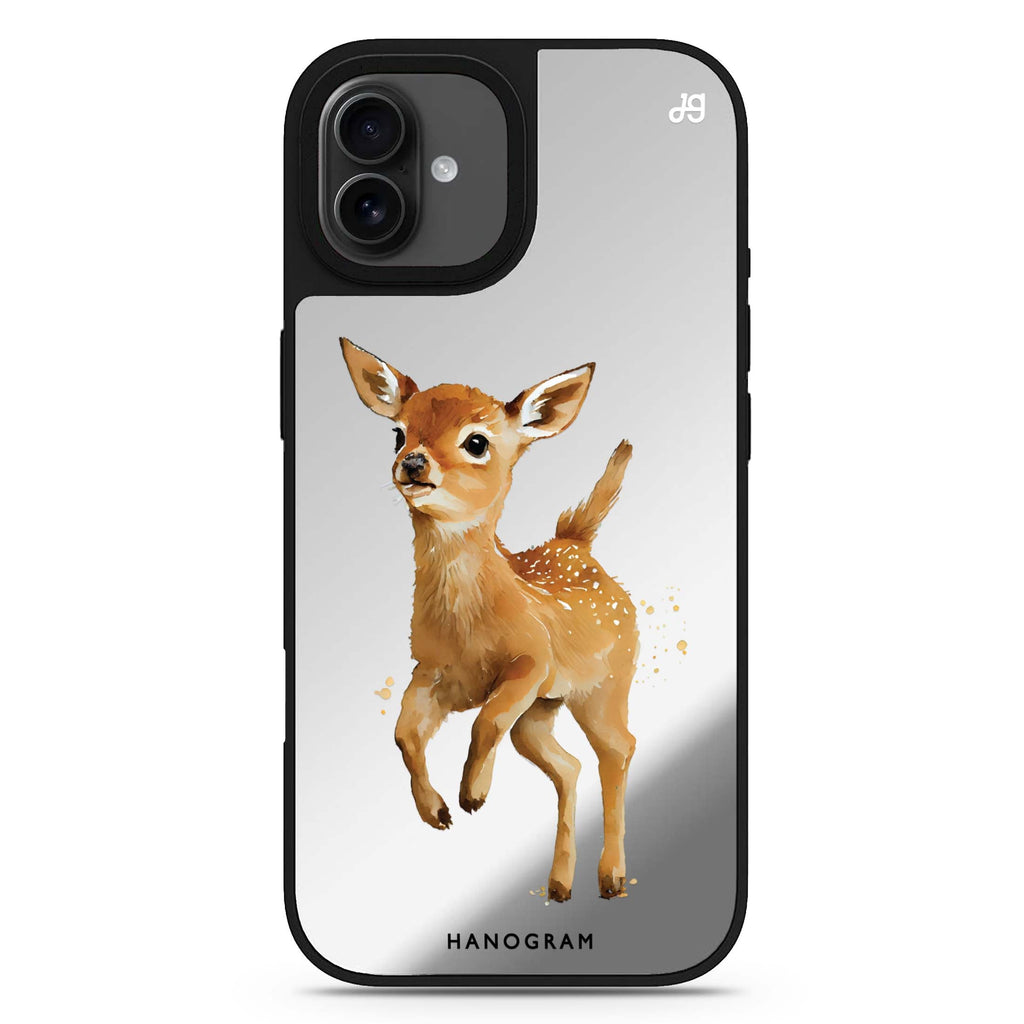 A Deer animal design iPhone 17 mirror case