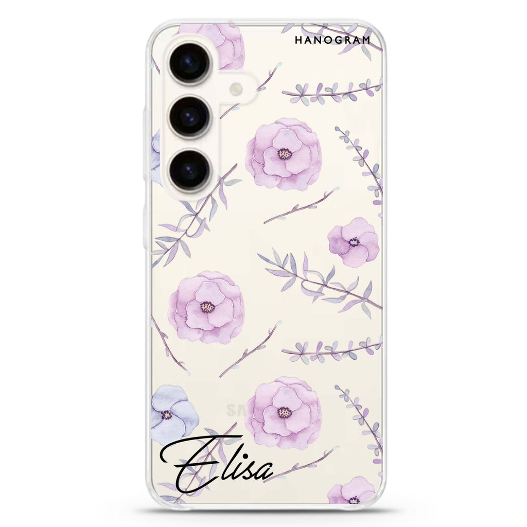 Vibrant Floral Samsung Galaxy Ultra Clear Case
