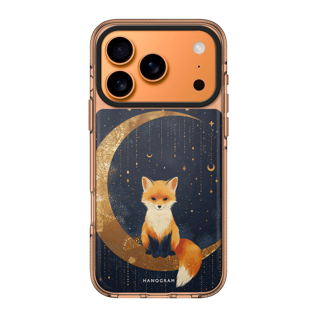 Moon Fox fox moon animal celestial iPhone 17 Pro Max ultra clear case