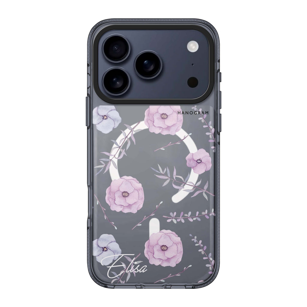 Vibrant Floral personalized name flower floral bright spring iPhone 17 Pro Max ultra clear case
