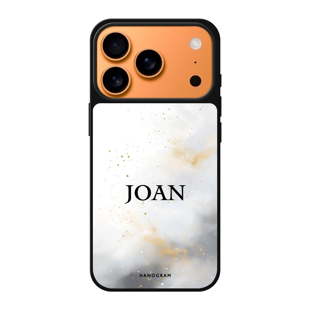 Starlight Haze personalized name abstract iPhone 17 Pro Max mirror case