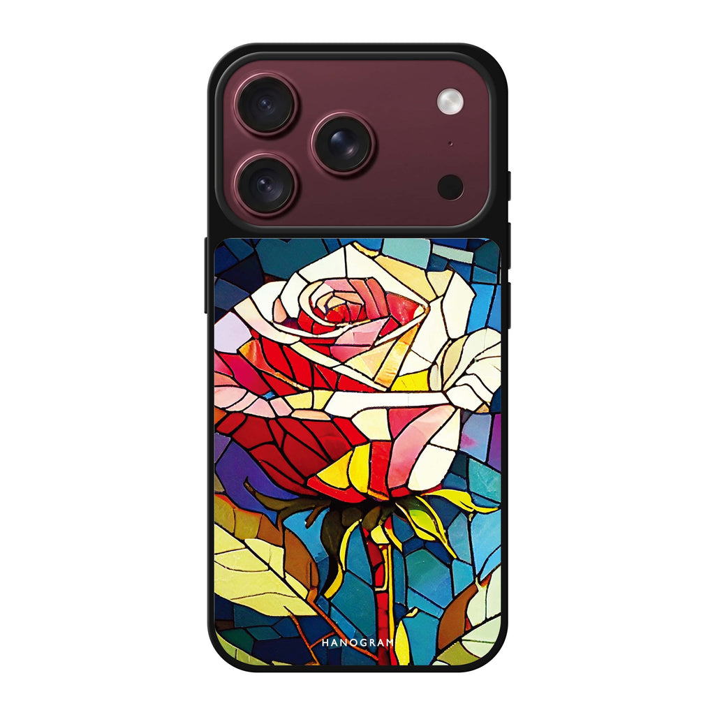 Rose Art pink flower abstract floral iPhone 18 Pro Max mirror case