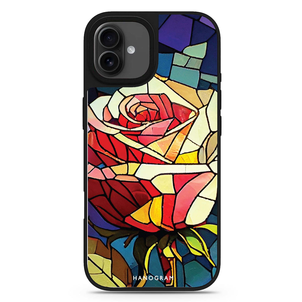 Rose Art floral abstract art iPhone 17 mirror case