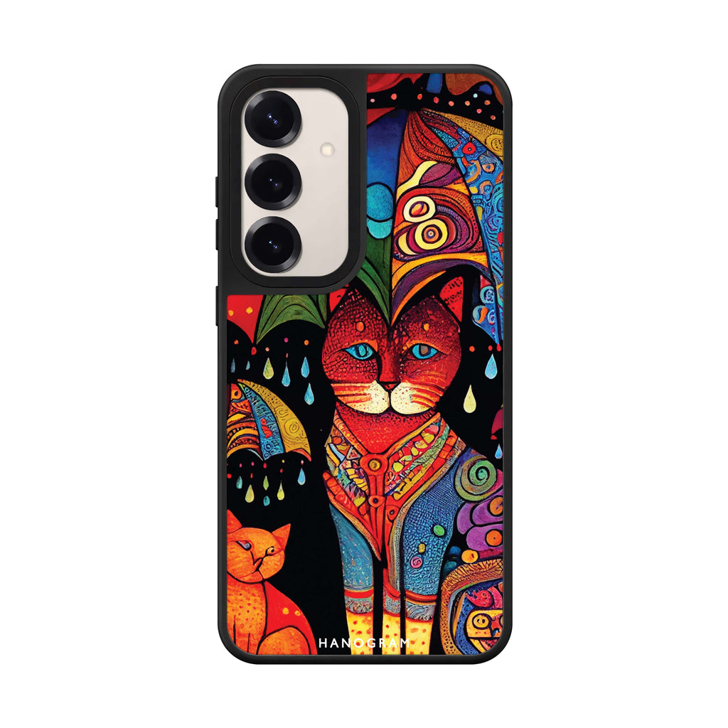Raining Cat Style 1 Samsung Galaxy mirror case front view