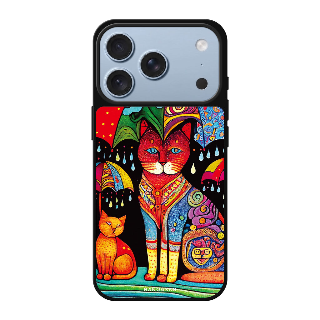 Raining Cat #1 cat animal iPhone 18 Pro Max mirror case