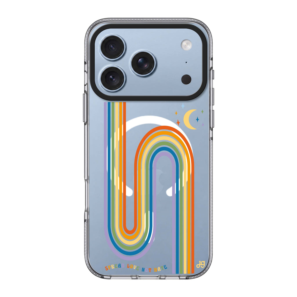 Spread Love with rainbow Ultra Clear Case